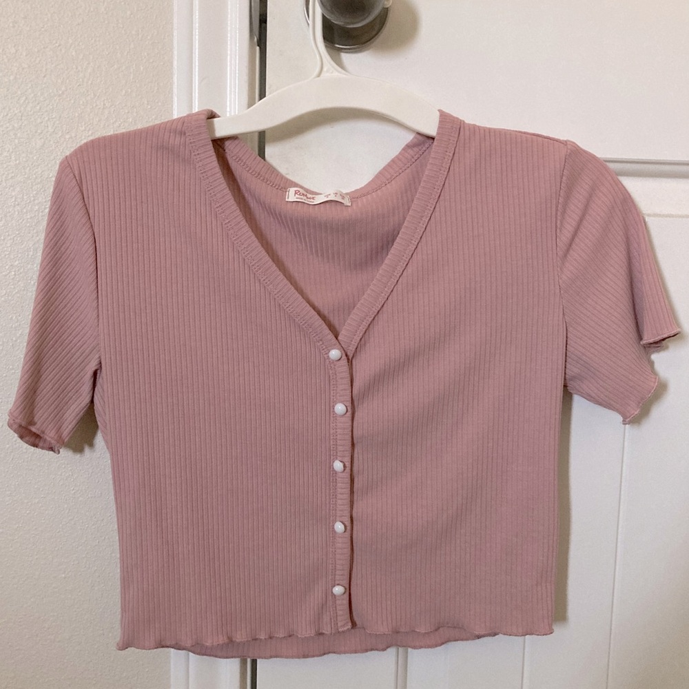romwe cropped tee!